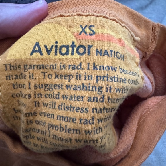 Aviator Nation XS Crew with Bolt Stitch - Picture 7 of 8